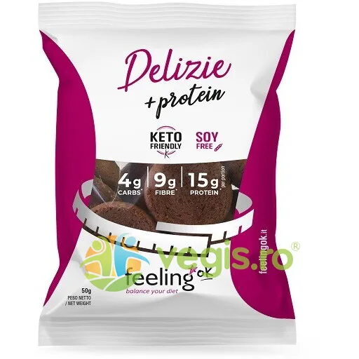 Biscuiti Delizie cu Cacao 50g FEELINGOK — preț și oferte