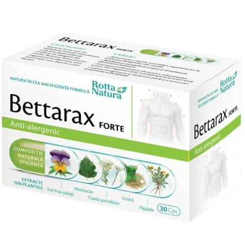 Bettarax Forte Anti-alergenic, 30cps, Rotta Natura — preț și oferte