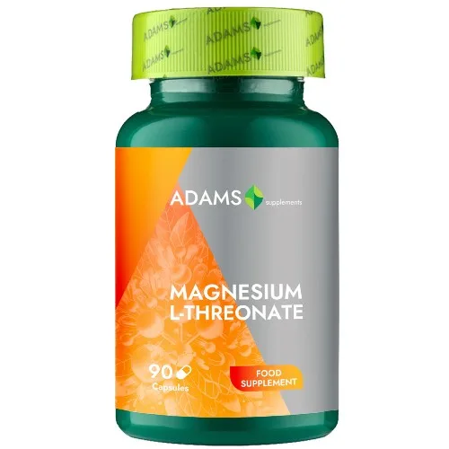 Magnesium L-Threonate, 90cps, Adams Supplements ADAMS VISION — preț și oferte