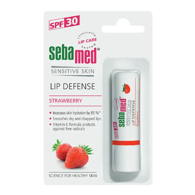 Balsam dermatologic protector pentru buze cu SPF 30 Strawberry, 4.8 g, Sebamed — preț și oferte