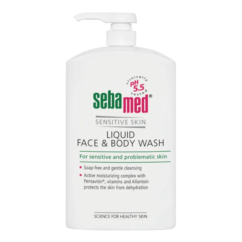 Lichid dermatologic de curatare fata si corp, 1000 ml, Sebamed — preț și oferte