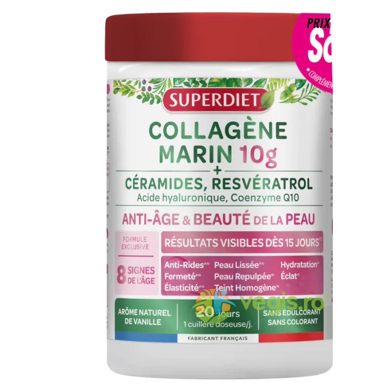 Colagen Marin Pudra cu Acid Hialuronic si Coenzima Q10 210g LABORATOIRES&nbsp;SUPERDIET — preț și oferte
