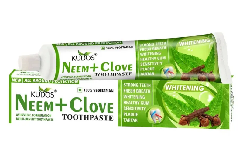 Pasta de dinti Ayurvedica Neem si Cuisoare 100g - Kudos Biotika Naturals — preț și oferte