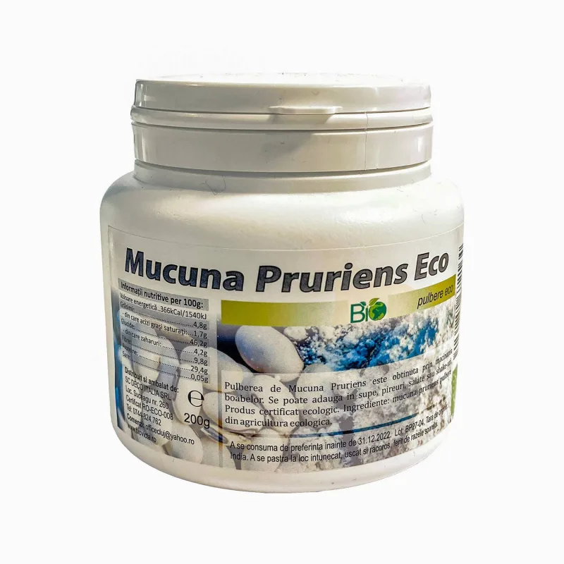 Mucuna Pruriens, pulbere, eco-bio, 200g - Deco Italia — preț și oferte