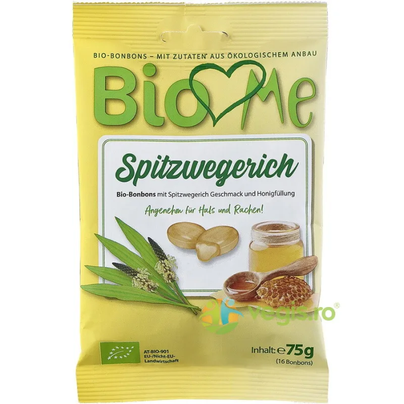 Bomboane cu Miere si Patlagina Ecologice/Bio 75g BIO LOVES ME — preț și oferte