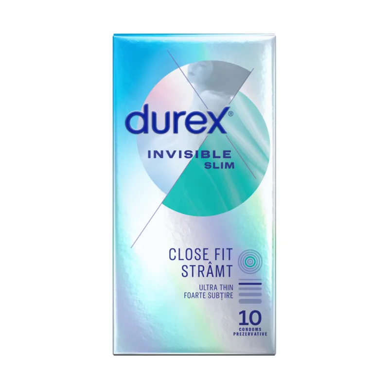 Prezervative Invisible, 10 bucati, Durex — preț și oferte