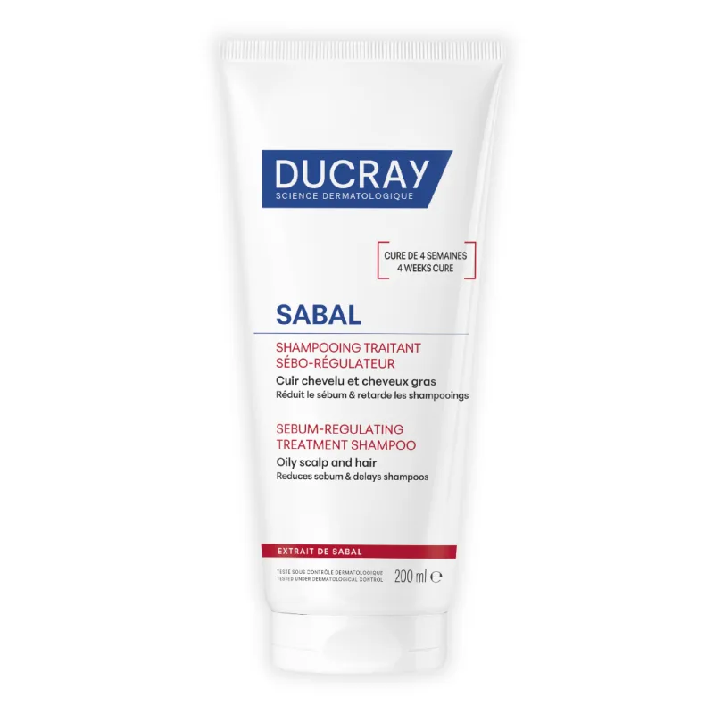 Sampon seboreglator pentru par gras Sabal, 200 ml, Ducray — preț și oferte