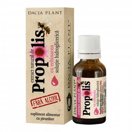 Extract natural de propolis cu echinacea cu picurator, 20 ml, Dacia Plant — preț și oferte