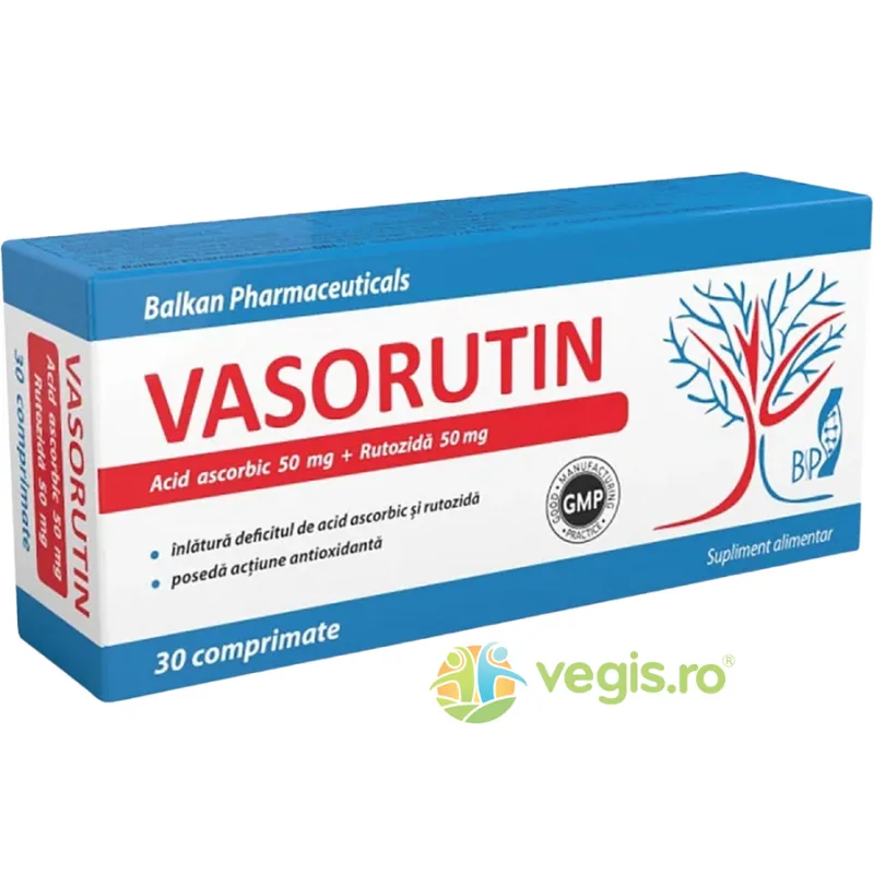 Vasorutin 30cpr Balkan Pharmaceuticals — preț și oferte