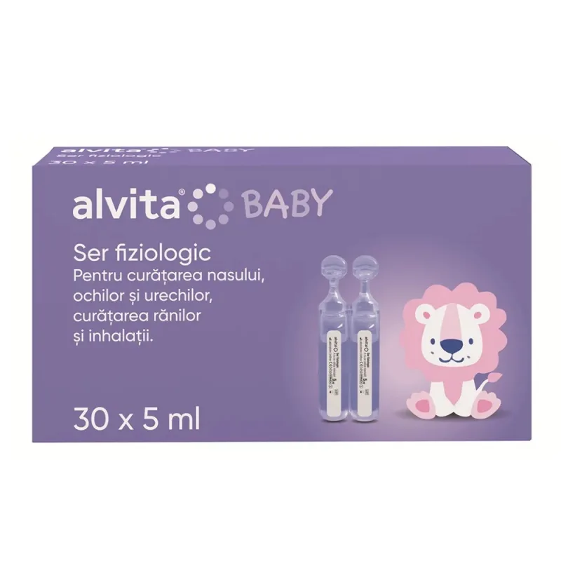 Alvita Baby ser fiziologic, 30 x 5 ml — preț și oferte