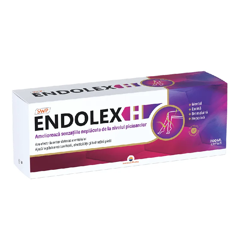 Crema pentru picioare obosite Endolex H, 200 ml, Sun Wave Pharma — preț și oferte
