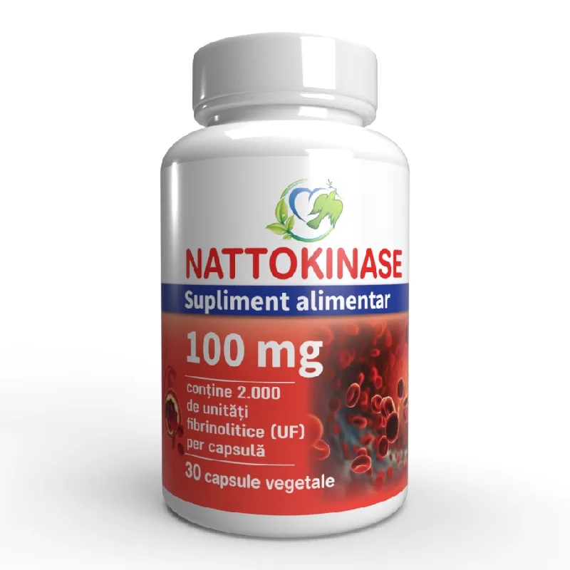 Nattokinase 100 mg, 30 capsule vegetale, Justin Pharma — preț și oferte