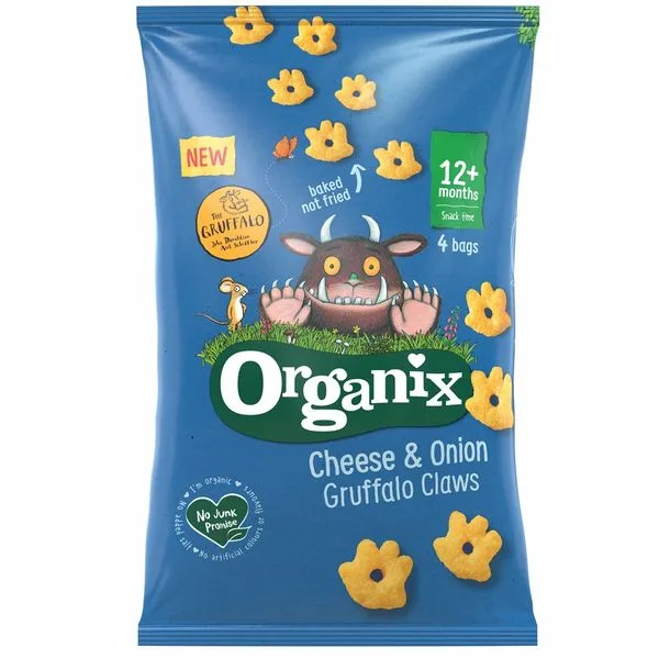 Figurine ecologice din porumb cu branza si ceapa 12 luni+ Gruffalo, Organix | 4x15 g ORGANIX BRANDS — preț și oferte