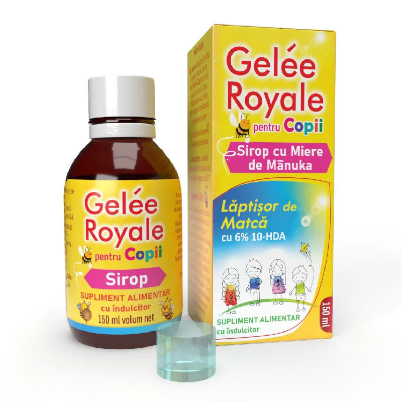 Gelee Royale copii sirop manuka, 150 ml, Justin Pharma — preț și oferte