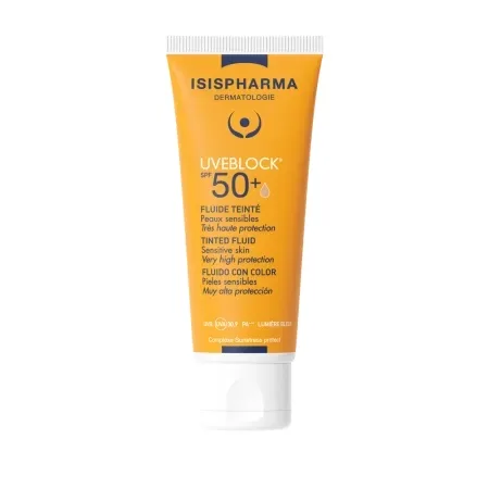 UVEBLOCK SPF 50+ Tinted Fluid Crema cu protectie solara colorata SPF50+ 40 ml, IsisPharma — preț și oferte