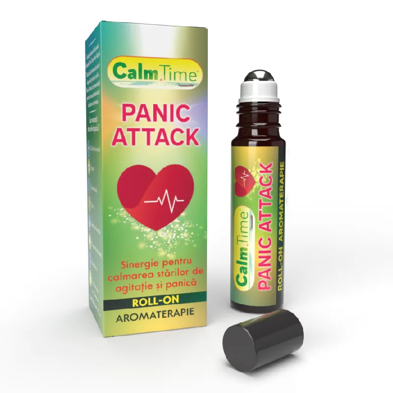 CalmTime Panic Attack roll-on, 10 ml, uz aromaterapie, Justin Pharma — preț și oferte