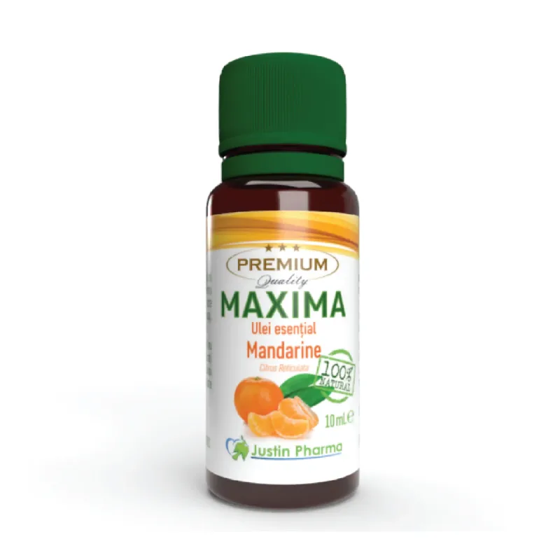 Ulei esential Mandarine Maxima, uz extern, 10 ml, Justin Pharma — preț și oferte
