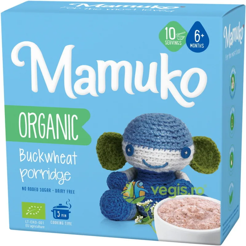 Porridge din Hrisca 6+ Luni Ecologic/Bio 200g MAMUKO — preț și oferte