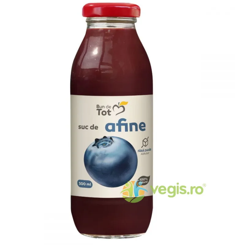 Suc de Afine fara Zahar Adaugat 300ml BUN DE TOT — preț și oferte