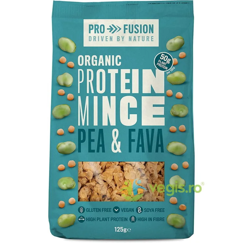Proteina Vegetala Texturata din Mazare si Fava Bucati Mici Ecologica/Bio 125g PROFUSION — preț și oferte