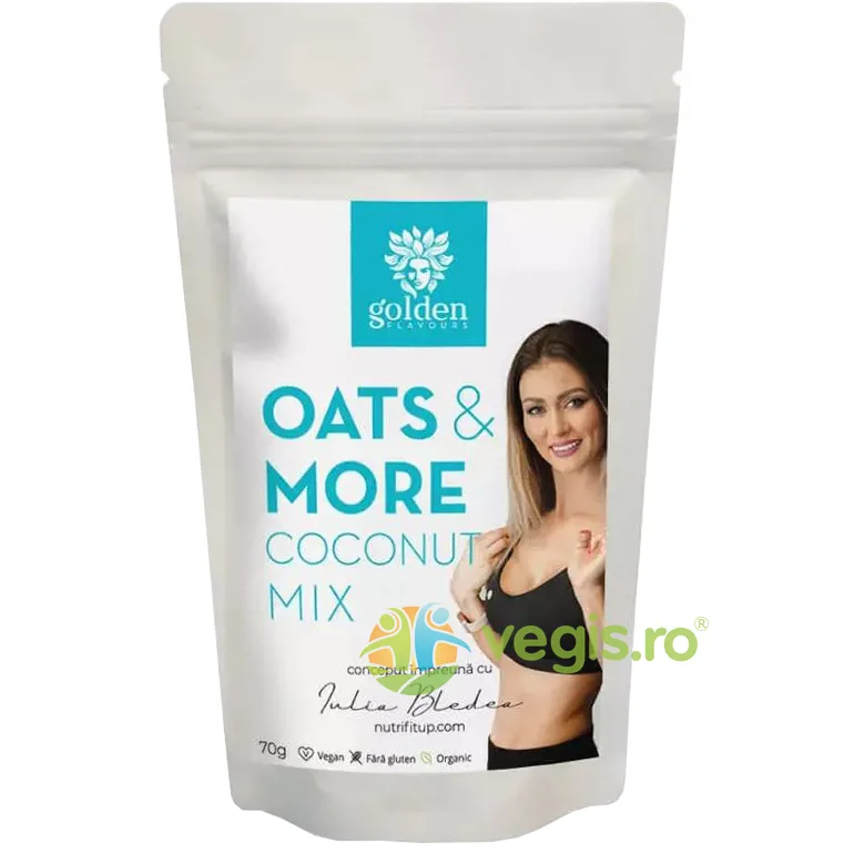 Oats & More Coconut Mix Ecologic/Bio 70g GOLDEN FLAVOURS — preț și oferte