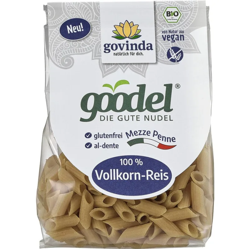 Penne din Orez Integral fara Gluten Ecologice/Bio 250g GOVINDA — preț și oferte