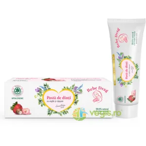 Pasta de Dinti Bebe Drag cu Argila si Capsuni 50ml