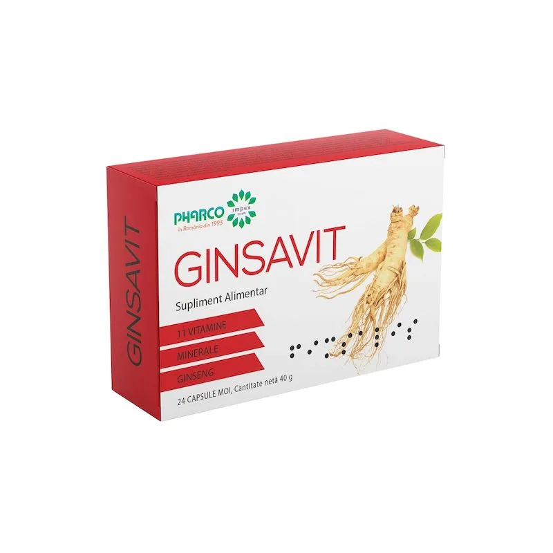 Ginsavit | 24 capsule PHARCO — preț și oferte