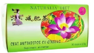 Ceai antiadipos cu Ginseng, 30plicuri - Naturalia Diet