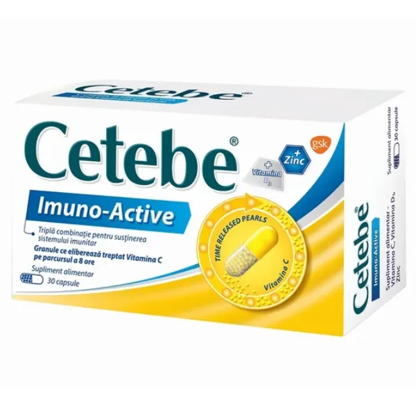 Cetebe Imuno-Active | 30 capsule GLAXO — preț și oferte