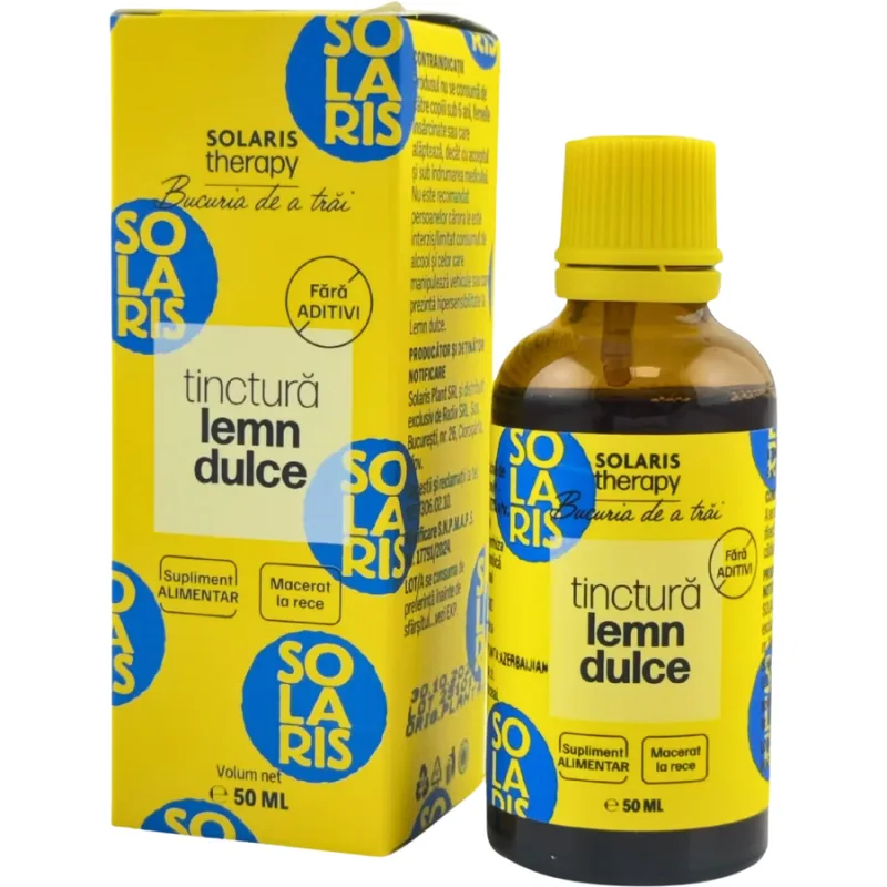 Tinctura de Lemn Dulce 50ml SOLARIS — preț și oferte