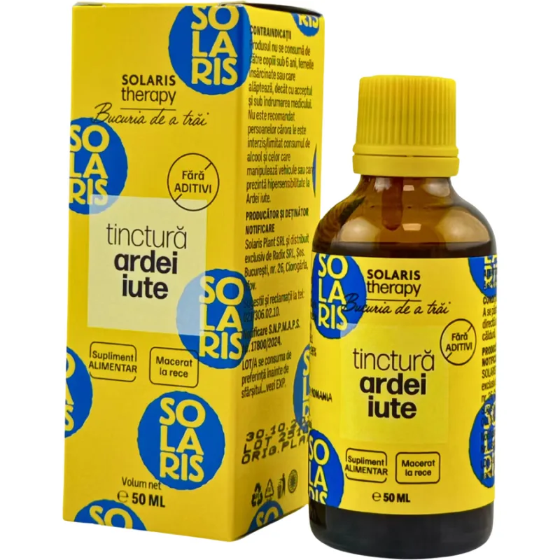 Tinctura de Ardei Iute 50ml SOLARIS — preț și oferte