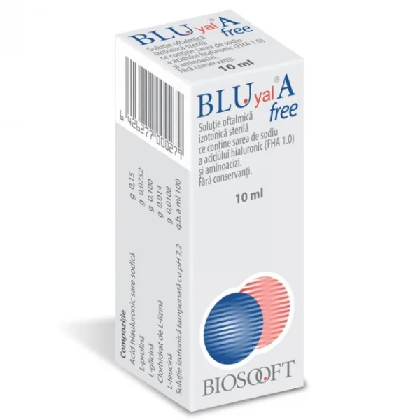 Solutie oftalmica 0.15 Blu Yal A Free, Biosooft | 10 ml — preț și oferte