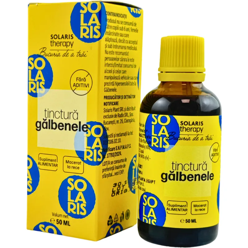 Tinctura de Galbenele 50ml SOLARIS — preț și oferte