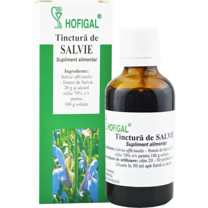 Tinctura de Salvie 50ml HOFIGAL — preț și oferte