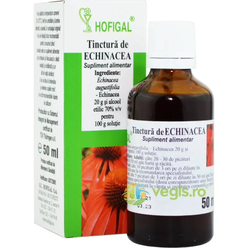 Tinctura de Echinacea 50ml HOFIGAL — preț și oferte