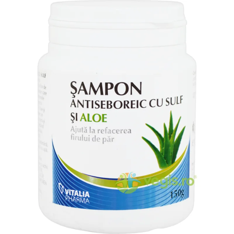 Sampon Antiseboreic cu Sulf si Aloe 150g VIVA PHARMA — preț și oferte