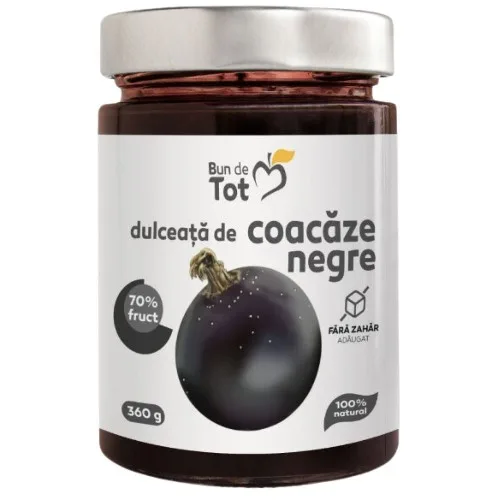 Dulceata de Coacaze Negre, 360g, Bun de Tot — preț și oferte