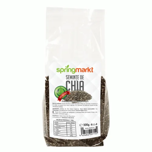 Seminte de Chia, 500g, springmarkt — preț și oferte