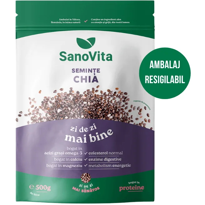Seminte de Chia 500g SANOVITA — preț și oferte