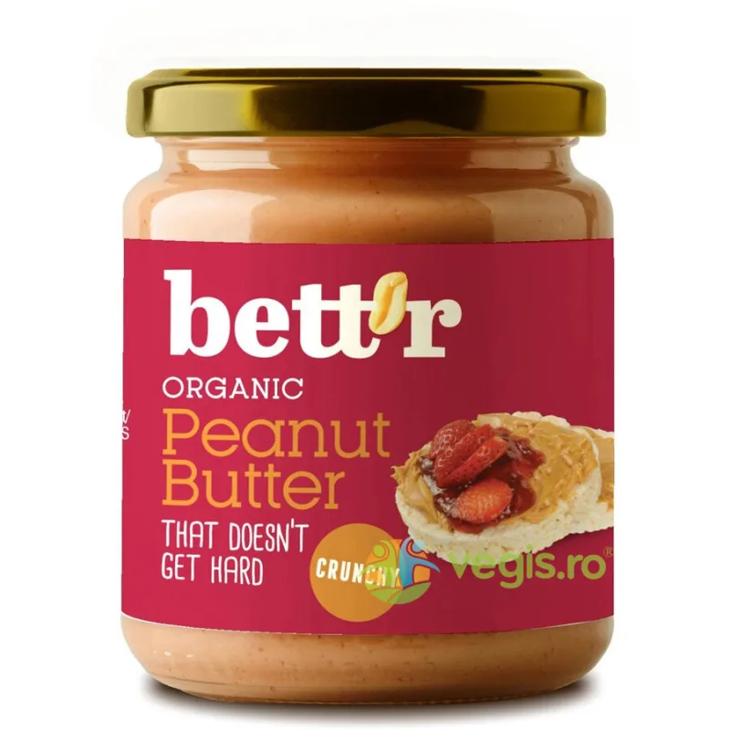 Pasta de Arahide Crunchy Ecologica/Bio 250g BETTR — preț și oferte