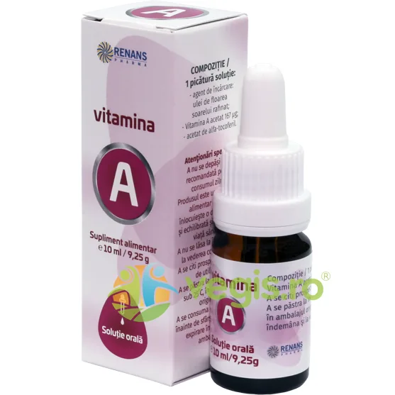 Vitamina A 10ml RENANS PHARMA — preț și oferte