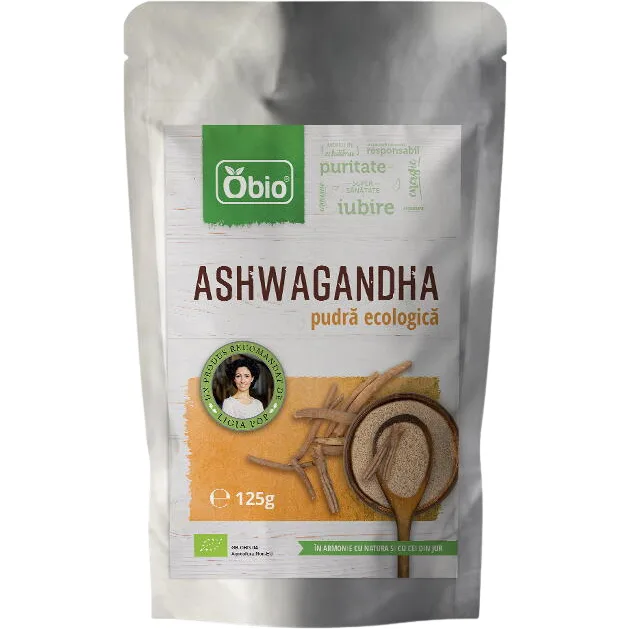 Ashwagandha Pulbere Ecologica/Bio 125g OBio — preț și oferte