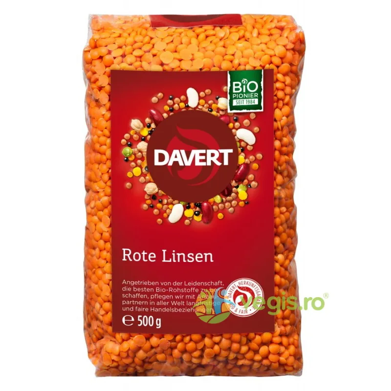 Linte Rosie Ecologica/Bio 500g DAVERT — preț și oferte