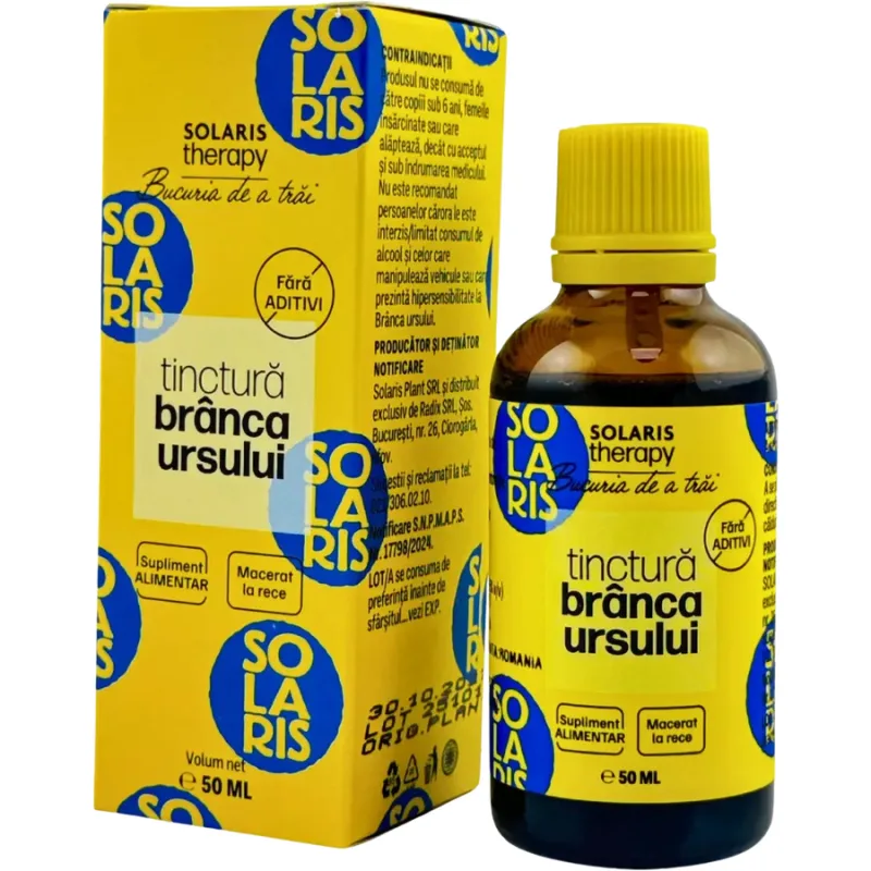Tinctura de Branca Ursului 50ml SOLARIS — preț și oferte