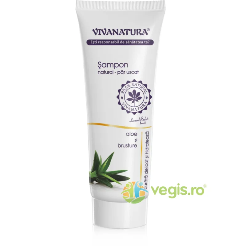 Sampon pentru Par Uscat cu Aloe si Brusture 250ml VIVANATURA — preț și oferte