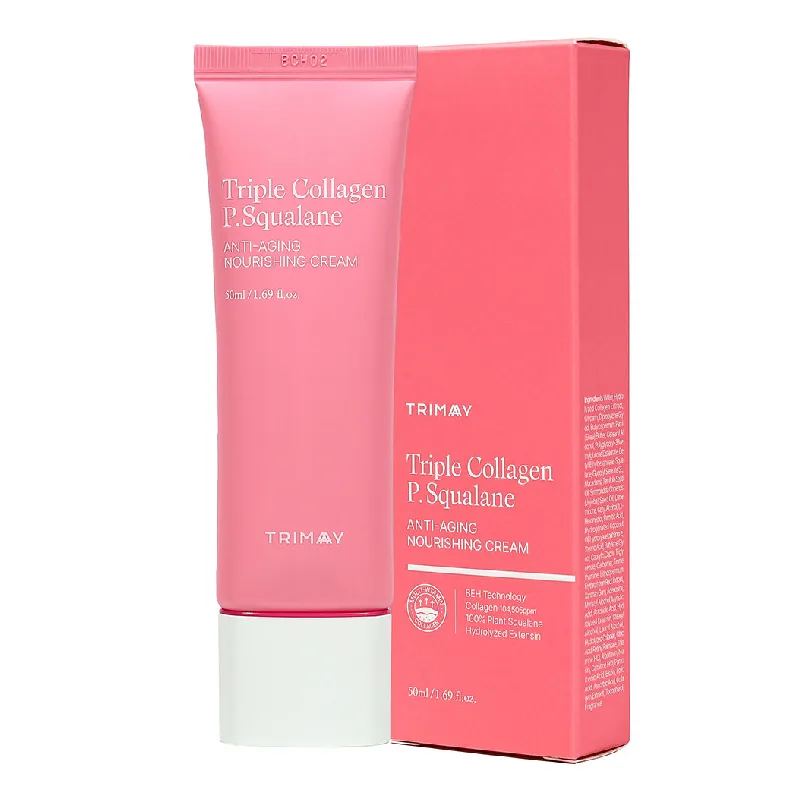Crema Anti-Aging hranitoare pentru fata, Triple Collagen P.Squalane, 50 ml, Trimay — preț și oferte