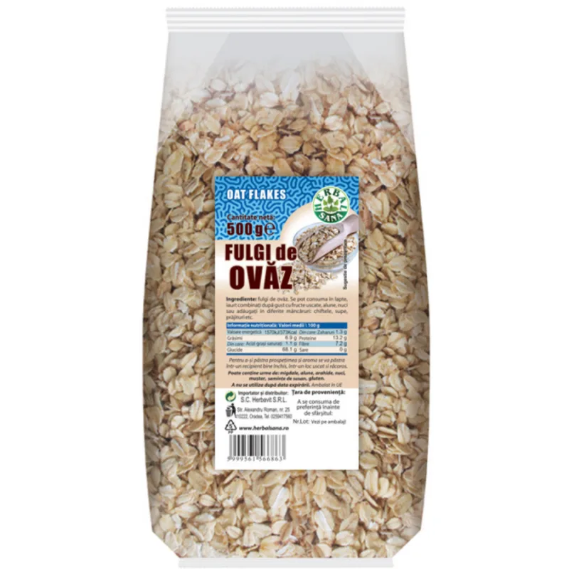 Fulgi de Ovaz 500g Herbavit — preț și oferte