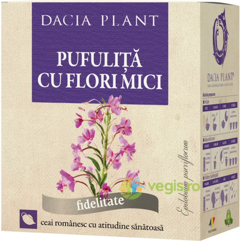 Ceai De Pufulita Cu Flori Mici 50g DACIA PLANT — preț și oferte