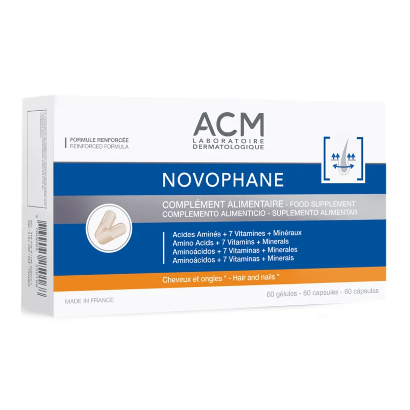Capsule pentru par si unghii Novophane, 60 capsule, ACM ACM LABORATOIRE — preț și oferte